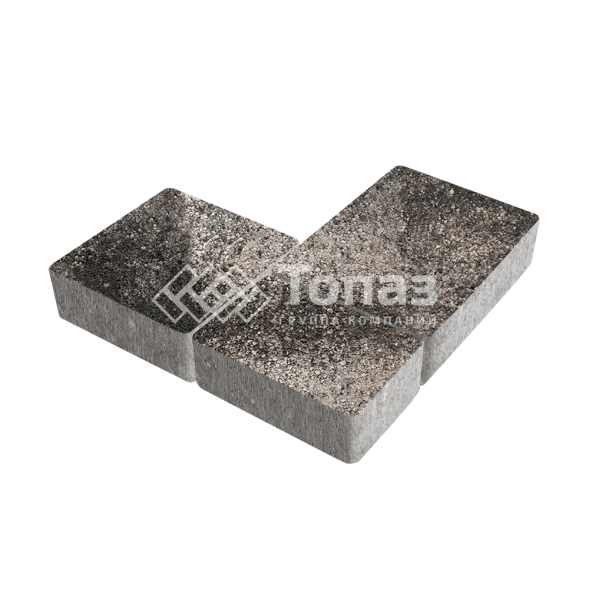 Тротуарная плитка Новый город, агат коричневый, 6 см