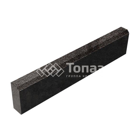 Камень бортовой БР 100.20.8, мокко на камне, черное основание
