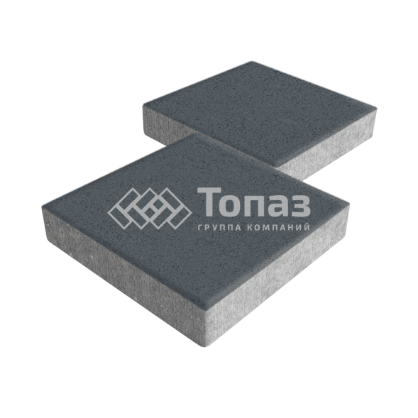 Тротуарная плитка Квадрат 500х500х70, черная