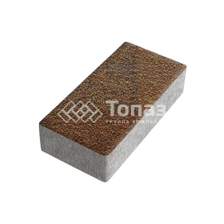 Тротуарная плитка 200х100х80, джафар оранжевый с гранитной крошкой