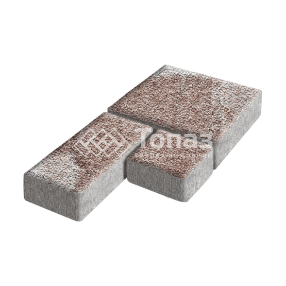 Тротуарная плитка Рубико, хаски с гранитной крошкой, 6 см