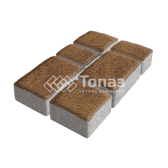 Тротуарная плитка Старый город, листопад на камне, 6 см