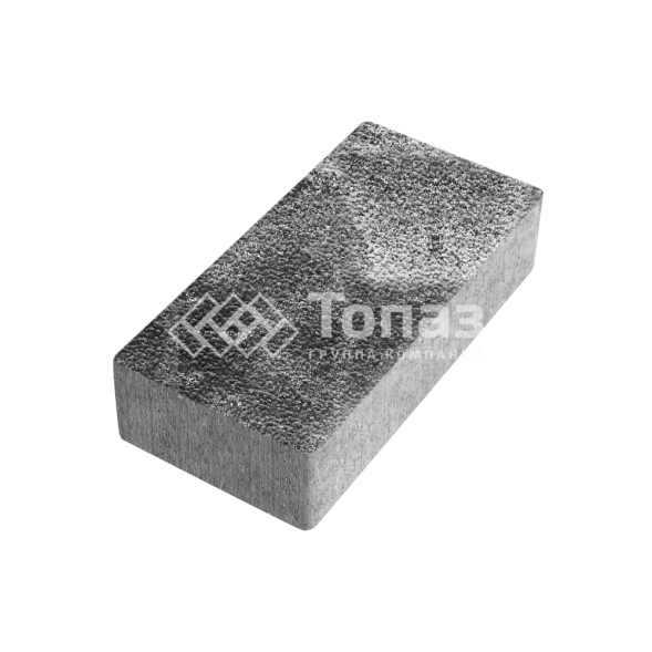 Тротуарная плитка 200х100х40, черно-белая с гранитной крошкой 