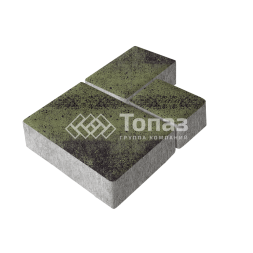 Тротуарная плитка Бергамо, янтарь, 6 см