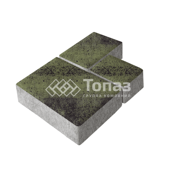 Тротуарная плитка Бергамо, янтарь, 6 см