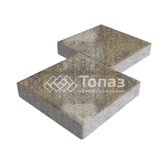 Тротуарная плитка Квадрат 500х500х70, степь на камне