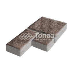 Тротуарная плитка Рубико, яшма с гранитной крошкой, 6 см