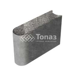 Камень бортовой БРШ 50.20.8, агат коричневый с мраморной крошкой