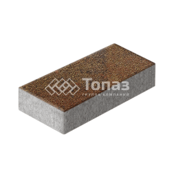 Тротуарная плитка 600х300х60, джафар оранжевый на камне