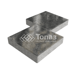 Тротуарная плитка Квадрат 500х500х70, стоун на камне