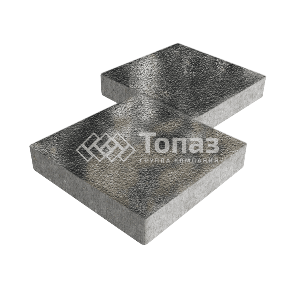 Тротуарная плитка Квадрат 500х500х70, стоун на камне