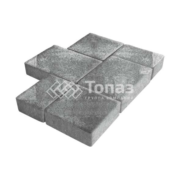 Тротуарная плитка Новый город, антрацит, 6 см