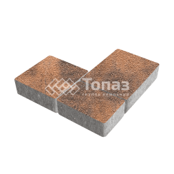 Тротуарная плитка Новый город, сомон на камне, 8 см