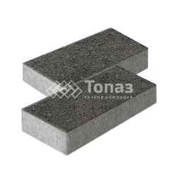 Тротуарная плитка 600х300х60, джафар черный на камне