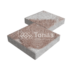 Тротуарная плитка Квадрат 500х500х70, хаски на камне