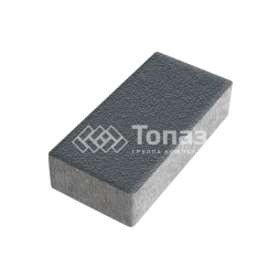 Тротуарная плитка 200х100х60, черная на камне