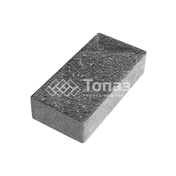 Тротуарная плитка 200х100х40, аляска черная с мраморной крошкой