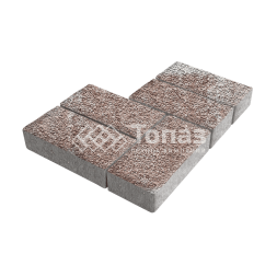 Тротуарная плитка 200х100х60, хаски с мраморной крошкой