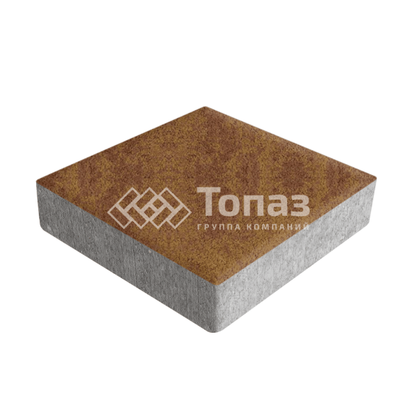 Тротуарная плитка Квадрат 200х200х40, листопад