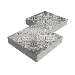 Тротуарная плитка Квадрат 500х500х70, аляска белая