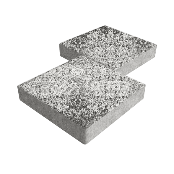 Тротуарная плитка Квадрат 500х500х70, аляска белая