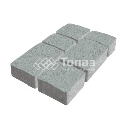 Тротуарная плитка Старый город, серая, 4 см