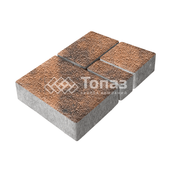 Тротуарная плитка Мюнхен, сомон с гранитной крошкой, 6 см