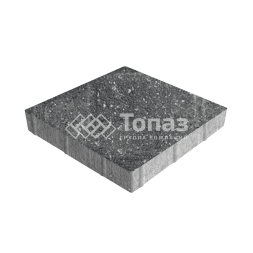 Тротуарная плитка Квадрат 500х500х70, аляска черная