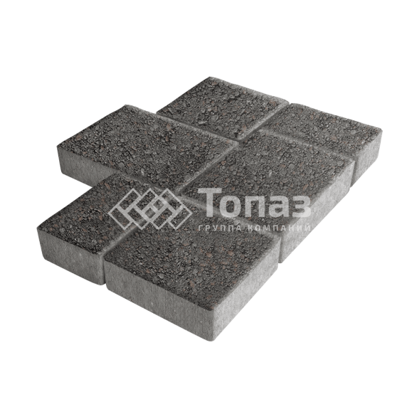 Тротуарная плитка Новый город, джафар черный, 6 см