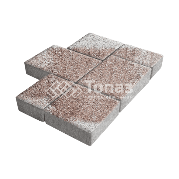 Тротуарная плитка Новый город, хаски на камне, 8 см