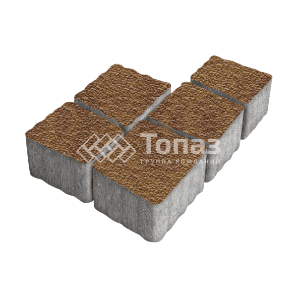 Тротуарная плитка Антик, листопад с гранитной крошкой, 4 см