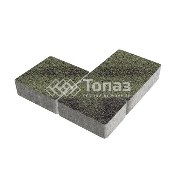 Тротуарная плитка Новый город, янтарь на камне, 8 см